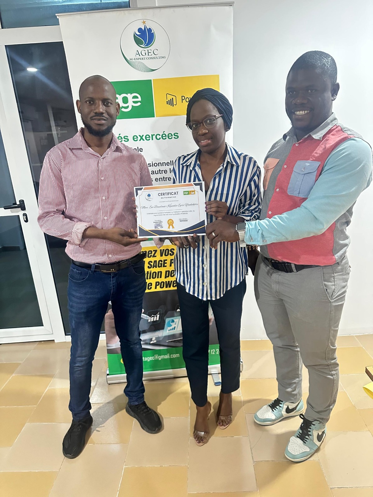 Certificat de Marie Akissi